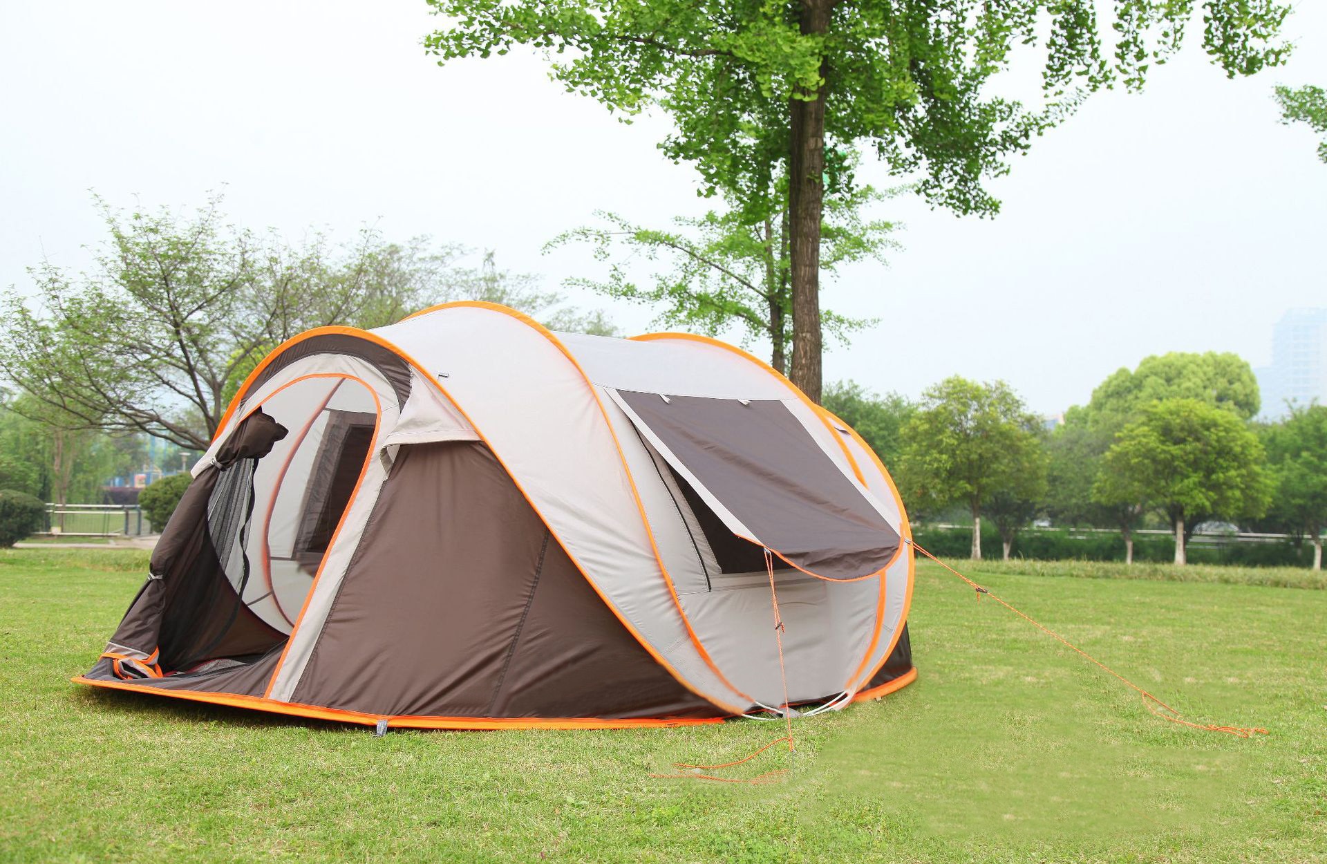Cheap Goat Tents Outdoor Camping 3 4 People Automatic Outdoor Tent Camping Rainproof Tent  Throwing Tent Building Free Easy to Put up Tent   